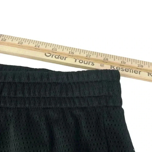 DSG POCKETLESS MESH SHORTS MENS SIZE XXL PURE BLACK ATHLETIC DRAWSTRING ATHLETE - Picture 5 of 10